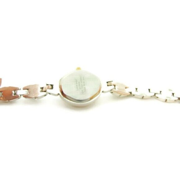 Monet Watch Quartz Analog New Battery Silver-Tone Link Bracelet Woman's Vintage - Picture 10 of 10